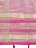 Shree Shyam Fashion Purple Organza Woven Zari Work Traditional Tassel Saree | Grocsy