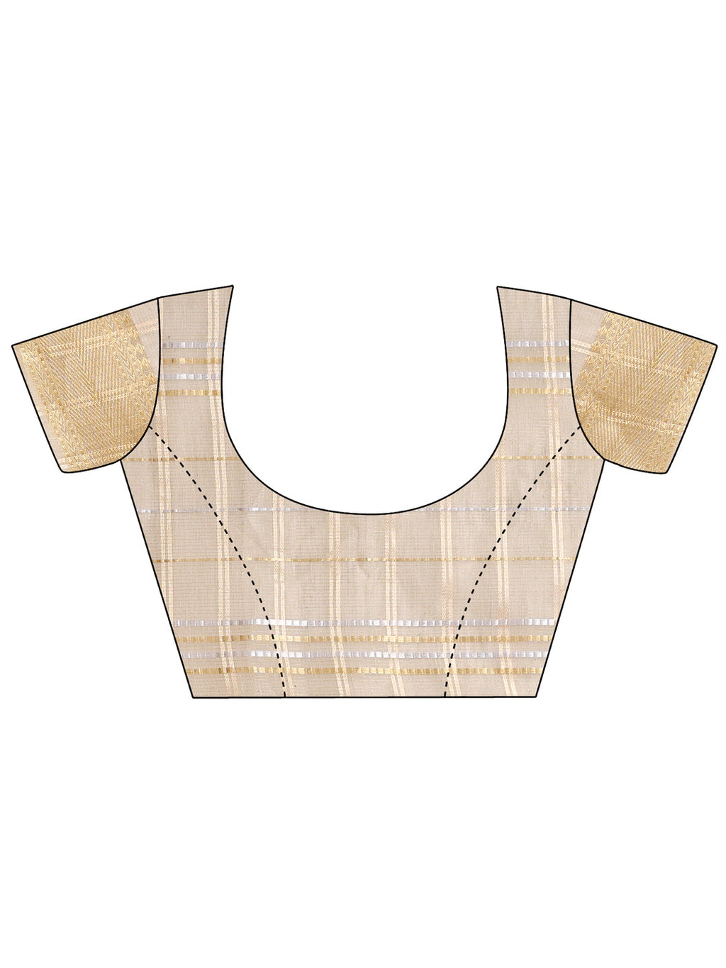 Shree Shyam Fashion Beige Organza Woven Zari Work Traditional Tassel Saree | Grocsy