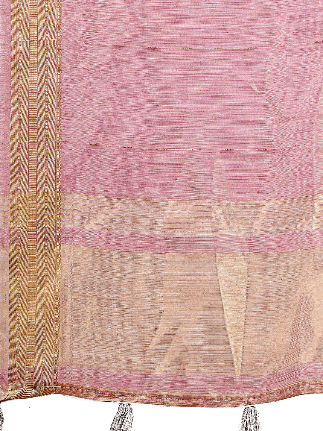 Shree Shyam Fashion Elegant Purple Organza Saree with Golden Zari Border - Festive & Office Wear Saree with Blouse Piece | Grocsy