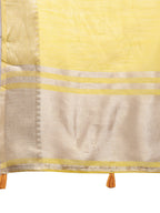 Shree Shyam Fashion Yellow Gold Cotton Ready-to-Wear Saree - Simplicity Meets Effortless Grace | Grocsy