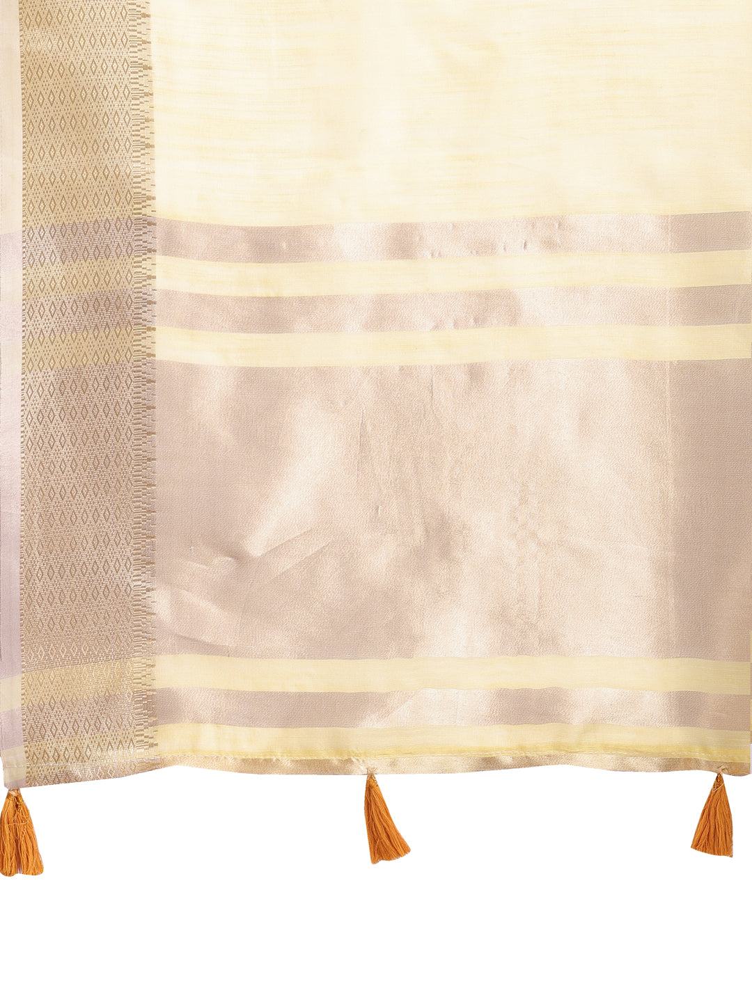 Shree Shyam Fashion Yellow Gold Cotton Ready-to-Wear Saree - Simplicity Meets Effortless Grace | Grocsy
