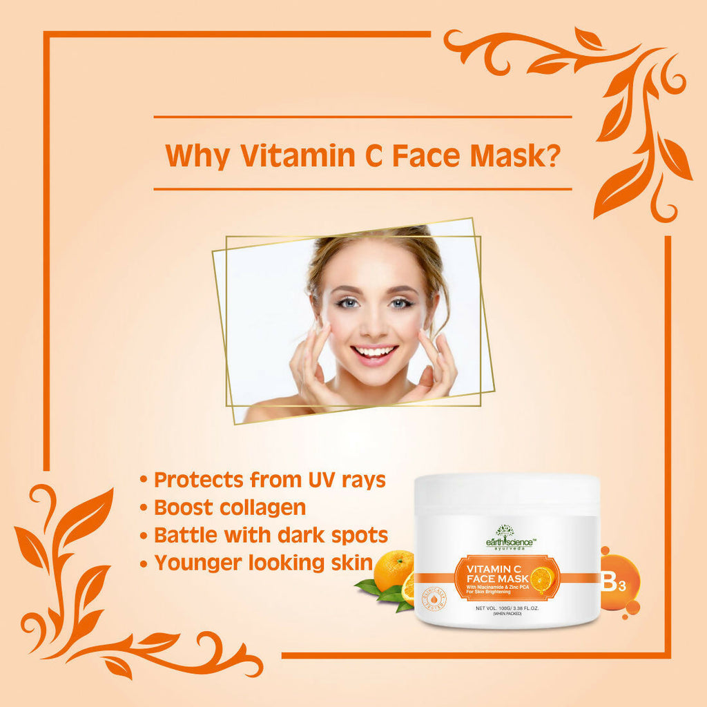 Earth Science Ayurveda Vitamin C Face Mask | Grocsy