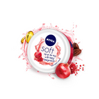Nivea Soft Light Moisturizer Cream Peppy Pomegranate For Hands And Body | Grocsy