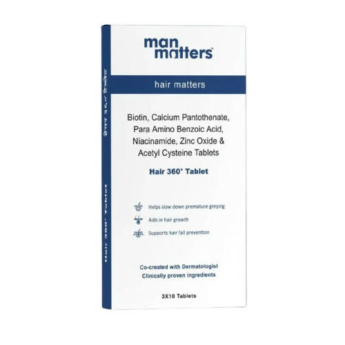 Man Matters Hair 360 Tablets | Grocsy