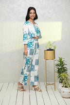 Myshka Women Multi Printed Summer Checks Co-Ords | Grocsy