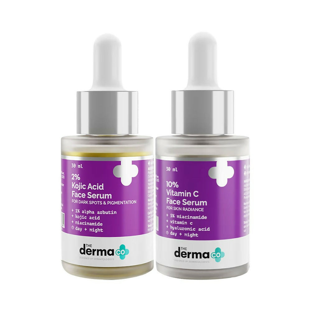 The Derma Co Pigmentation AM PM Regime Combo With Vitamin C (AM) And Kojic (PM) | Grocsy