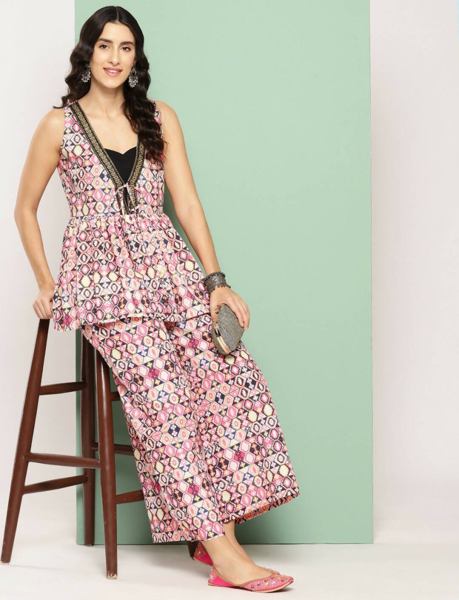 Ahalyaa Women's Traditional Wear Co-ods - Off-white | Grocsy