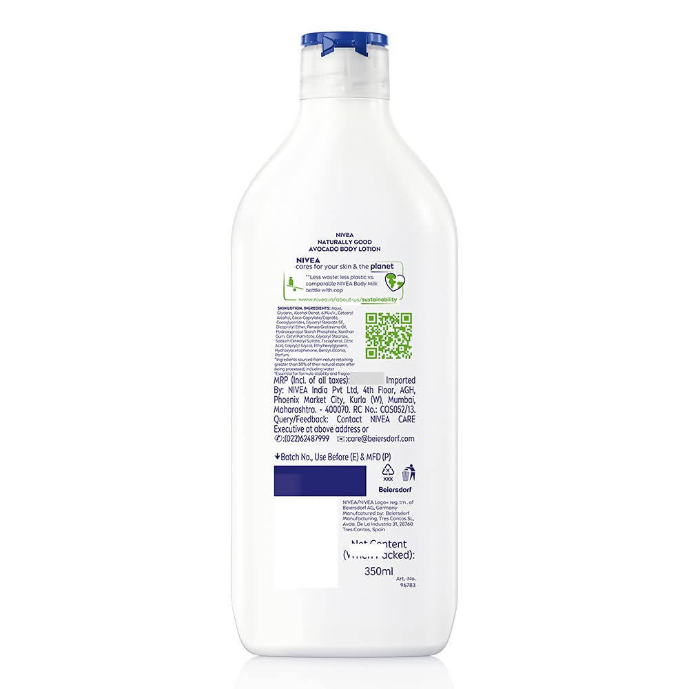 Nivea Naturally Good Natural Avocado Body Lotion | Grocsy
