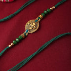 trueBrowns X Voylla Lord Ganesha Rakhi With Rudraksha | Grocsy