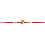 trueBrowns X Voylla Designer Ganesha Rakhi With Roli Chaawal Pack | Grocsy