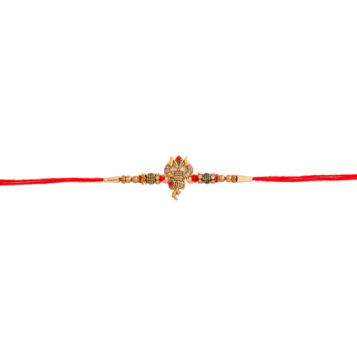 trueBrowns X Voylla Designer Ganesha Rakhi With Roli Chaawal Pack | Grocsy