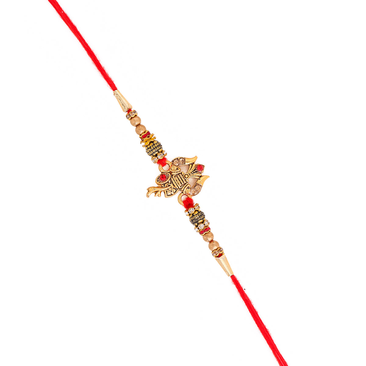 trueBrowns X Voylla Designer Ganesha Rakhi With Roli Chaawal Pack | Grocsy