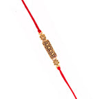 trueBrowns X Voylla Antique Floral Designer Rakhi With Roli Chaawal Pack | Grocsy