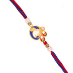trueBrowns X Voylla Designer Enameled Peacock Rakhi With Roli Chaawal Pack | Grocsy