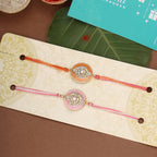 trueBrowns X Voylla Enameled Rakhi Combo Set With Roli Chaawal Pack | Grocsy