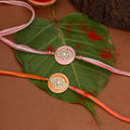 trueBrowns X Voylla Enameled Rakhi Combo Set With Roli Chaawal Pack | Grocsy