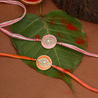 trueBrowns X Voylla Enameled Rakhi Combo Set With Roli Chaawal Pack | Grocsy
