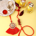 trueBrowns X Voylla Designer Bhaiya Bhabhi Rakhi Set With Roli Chaawal Pack | Grocsy