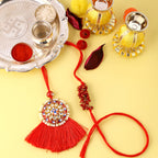 trueBrowns X Voylla Designer Bhaiya Bhabhi Rakhi Set With Roli Chaawal Pack | Grocsy