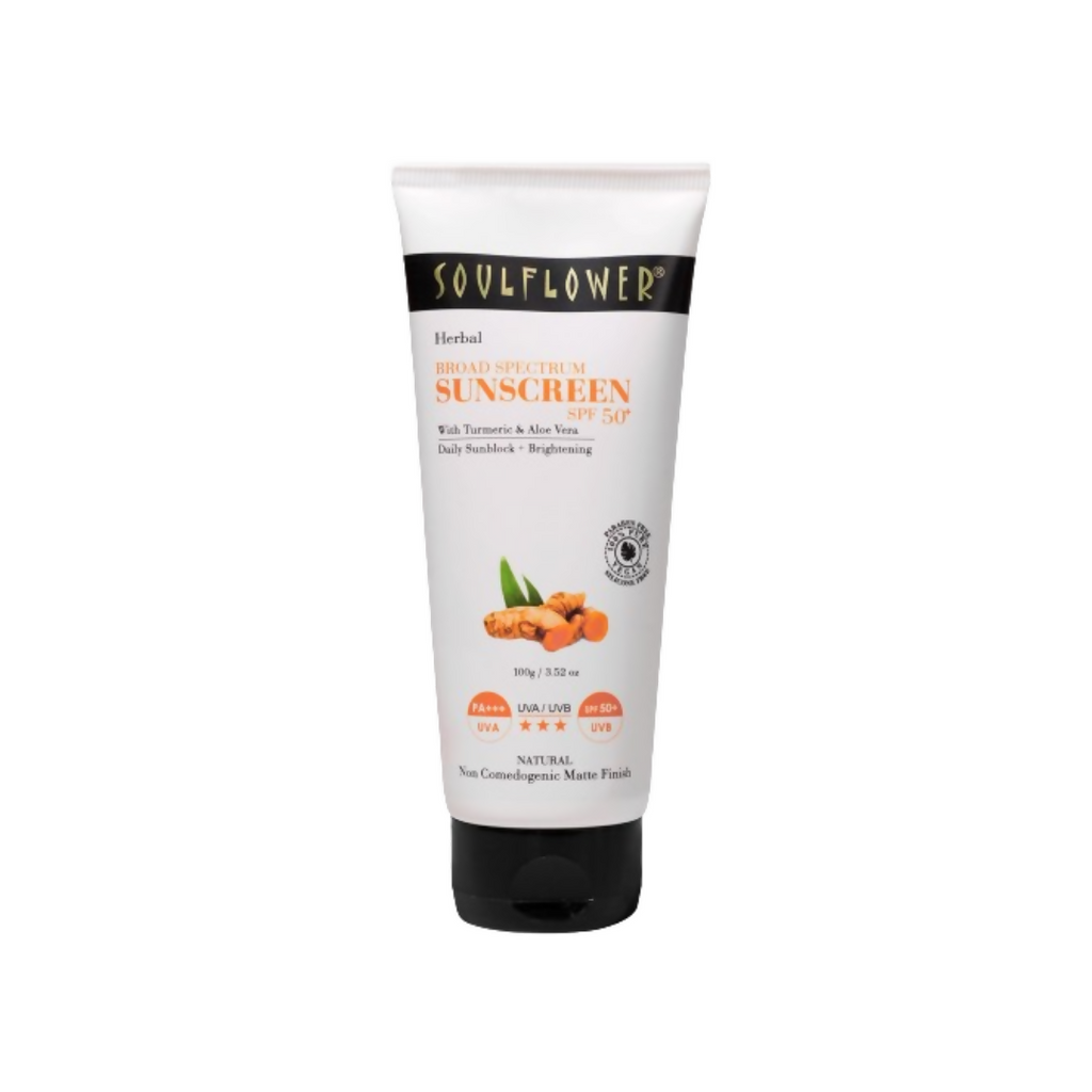 Soulflower Broad Spectrum Sunscreen Spf 50+ Pa+++ | Grocsy