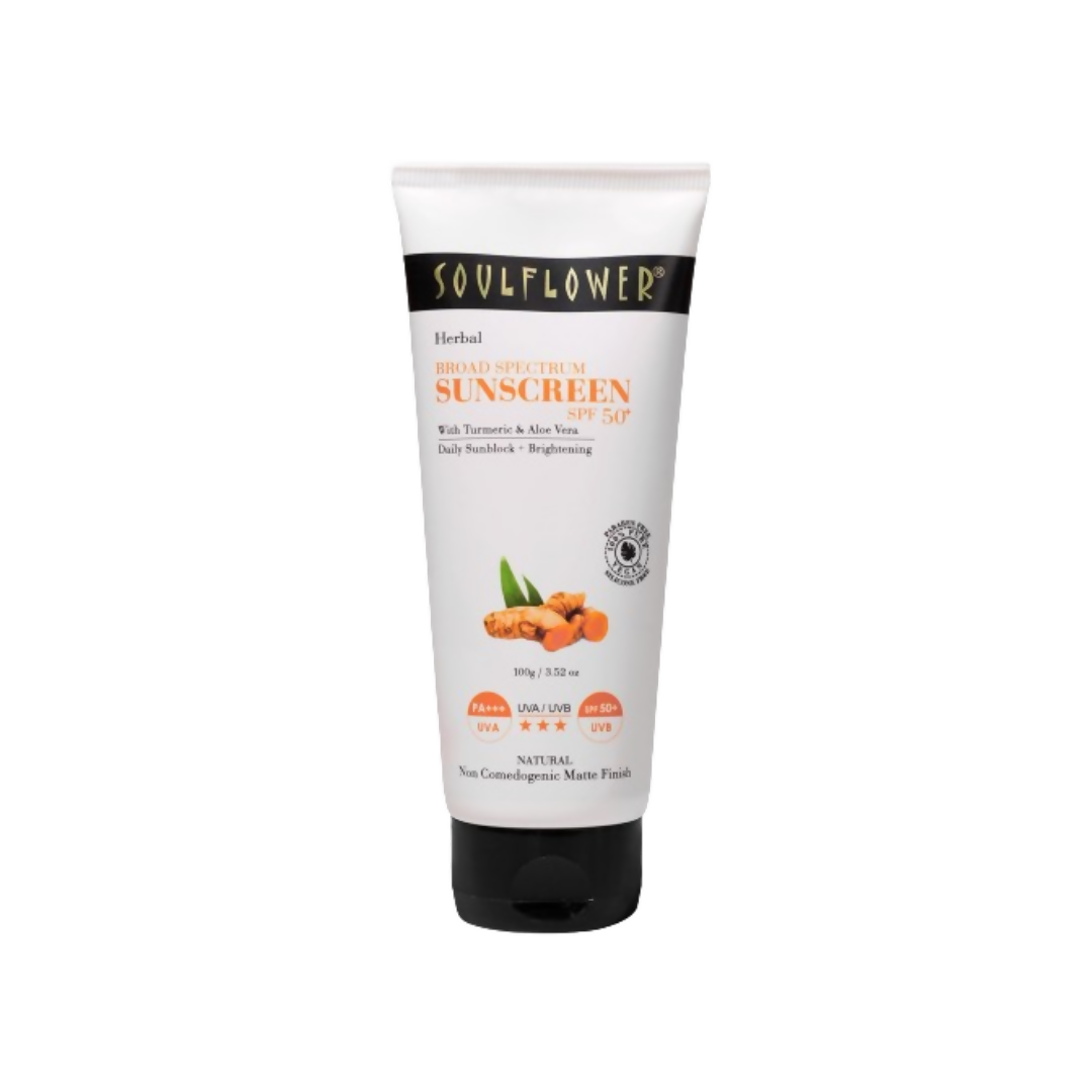 Soulflower Broad Spectrum Sunscreen Spf 50+ Pa+++ | Grocsy