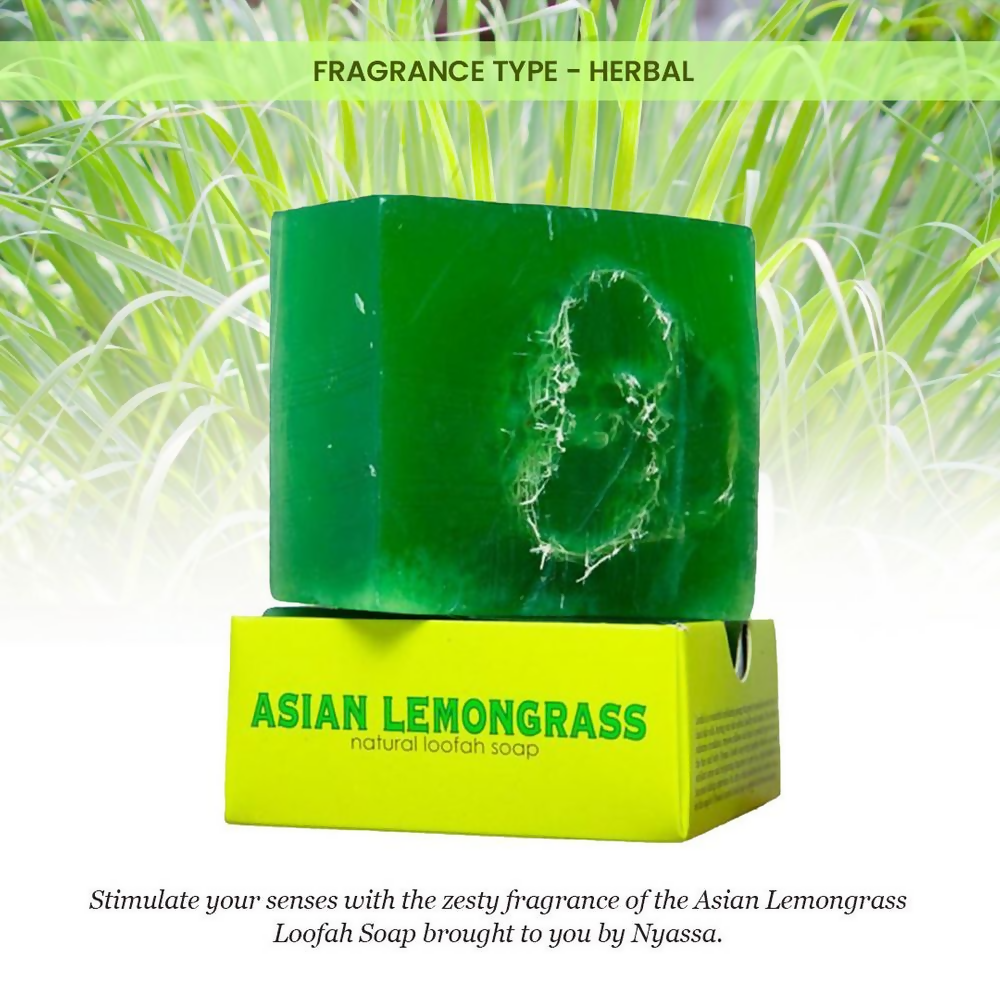 Nyassa Lemongrass Loofah Soap | Grocsy