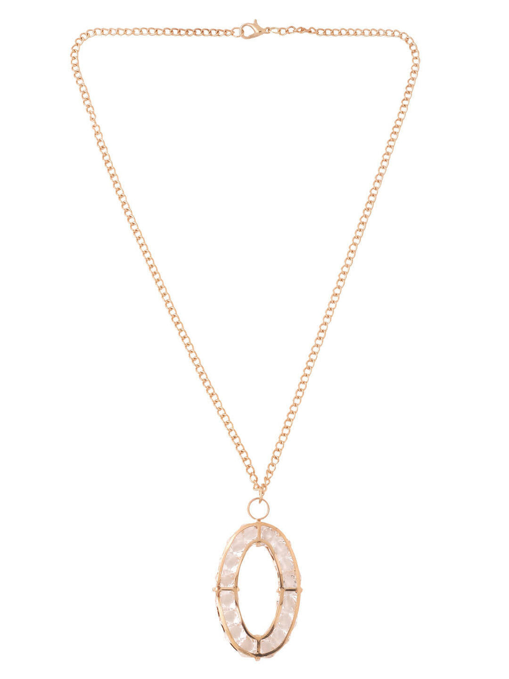NVR Women Gold-Polished Oxidised Bohemian Necklace | Grocsy