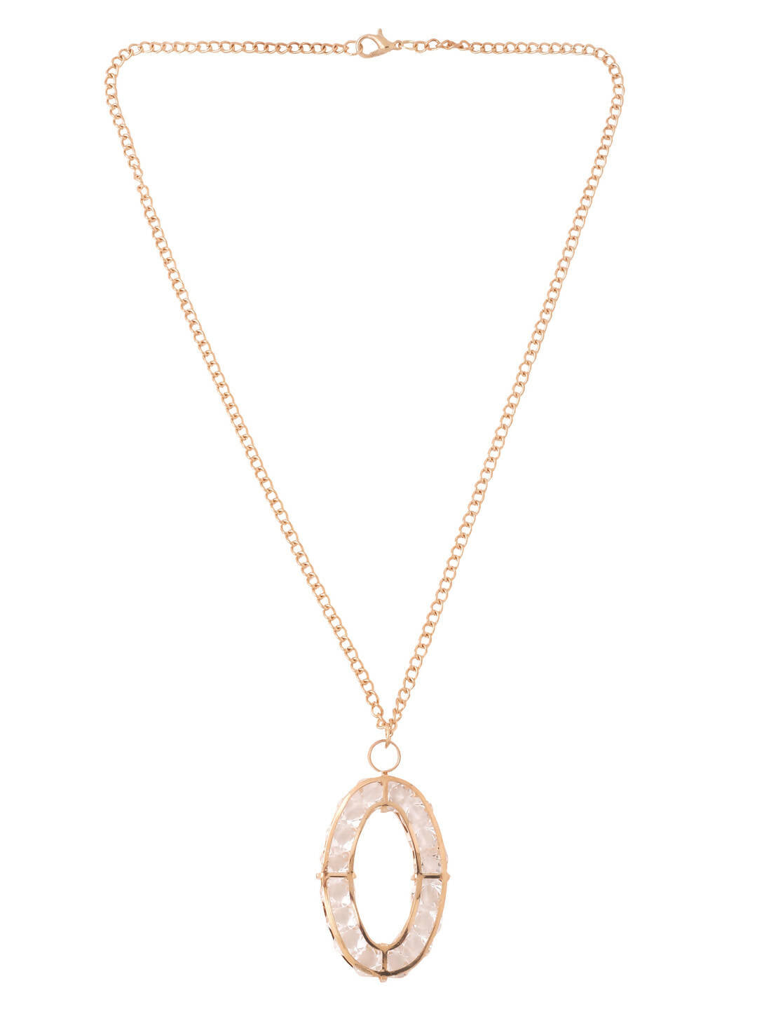 NVR Women Gold-Polished Oxidised Bohemian Necklace | Grocsy