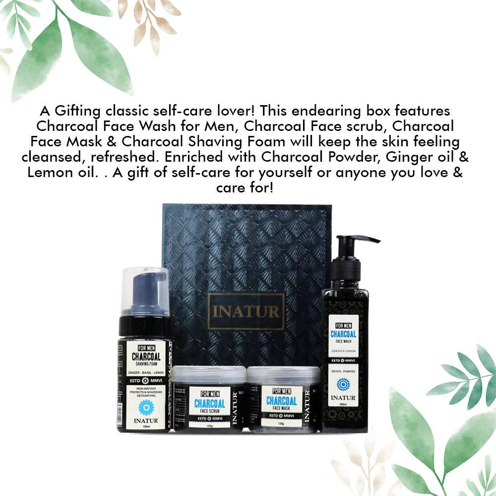 Inatur Charcoal Hamper for Men | Grocsy