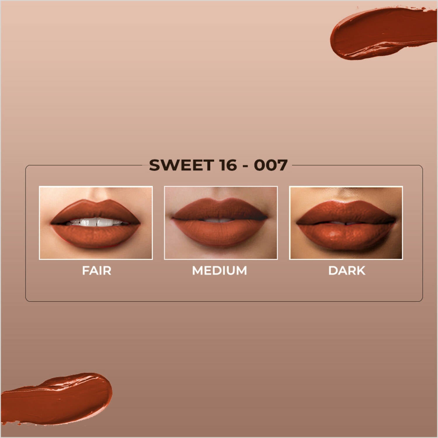 Colorbar Powerkiss Vegan Matte Lipcolor- Sweet 16 | Grocsy