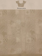 Multicolor Silk Blend Digital Print Striped Saree with Unstitched Blouse - Hiral Fashion | Grocsy