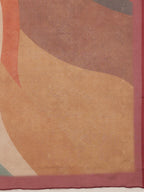 Multicolor Silk Blend Digital Print Striped Saree with Unstitched Blouse - Hiral Fashion | Grocsy