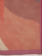 Multicolor Silk Blend Digital Print Striped Saree with Unstitched Blouse - Hiral Fashion | Grocsy
