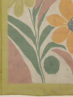 Multicolor Silk Blend Digital Print Floral Saree with Unstitched Blouse - Hiral Fashion | Grocsy