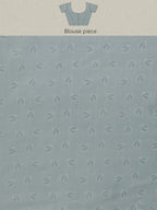 Gray Silk Blend Digital Print Floral Saree with Unstitched Blouse - Hiral Fashion | Grocsy