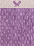 Lavender Silk Blend Digital Print Floral Saree with Unstitched Blouse - Hiral Fashion | Grocsy