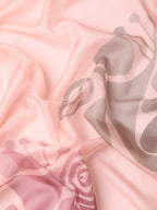 Peach Silk Blend Digital Print Abstract Saree with Unstitched Blouse - Hiral Fashion | Grocsy