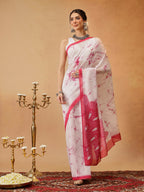Hiral Fashion Pink Bollywood Mul Cotton Abstract Digital Printed Saree | Grocsy