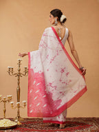 Hiral Fashion Pink Bollywood Mul Cotton Abstract Digital Printed Saree | Grocsy