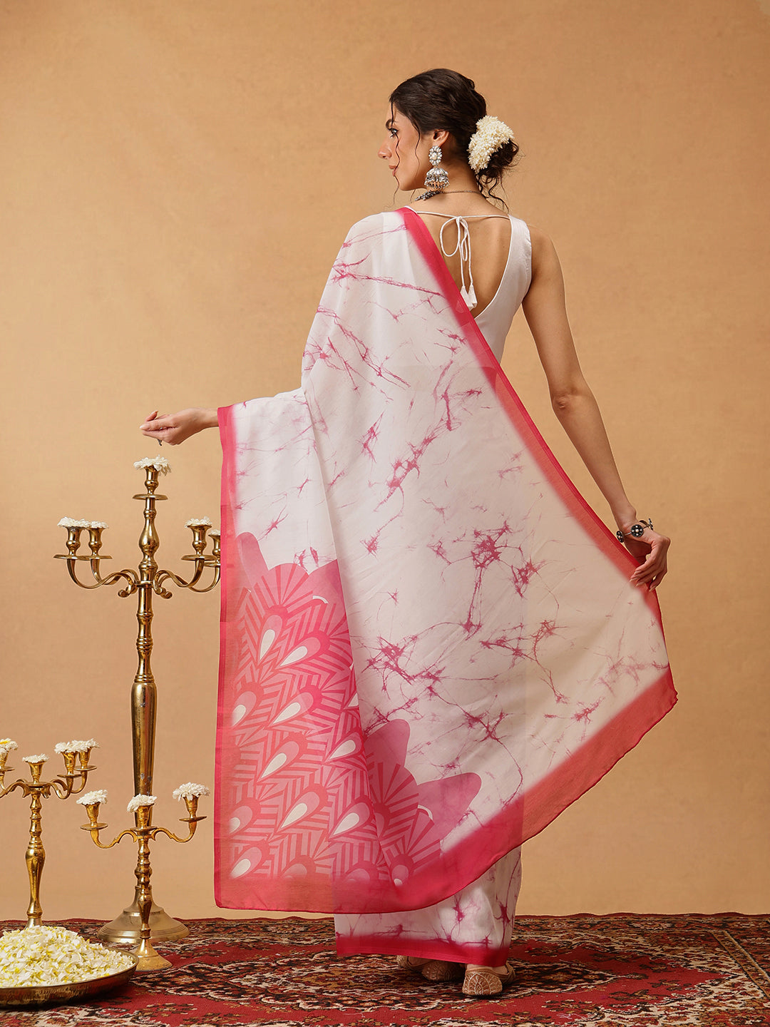 Hiral Fashion Pink Bollywood Mul Cotton Abstract Digital Printed Saree | Grocsy