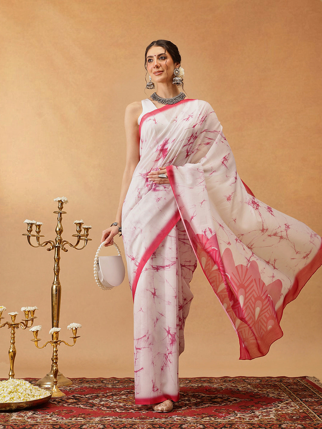 Hiral Fashion Pink Bollywood Mul Cotton Abstract Digital Printed Saree | Grocsy