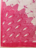 Hiral Fashion Pink Bollywood Mul Cotton Abstract Digital Printed Saree | Grocsy