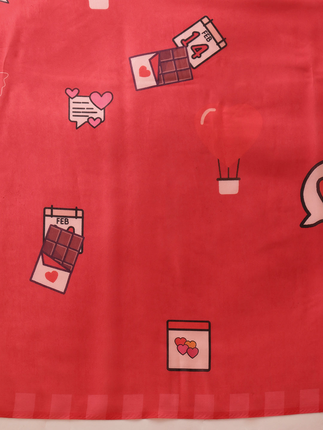 Hiral Fashion Red Bollywood Mul Cotton Abstract Digital Printed Saree | Grocsy
