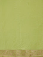 Green Pure Viscose Chinon Zari Woven Solid Saree with Unstitched Blouse - Hiral Fashion | Grocsy