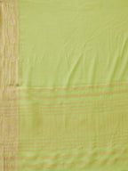 Green Pure Viscose Chinon Zari Woven Solid Saree with Unstitched Blouse - Hiral Fashion | Grocsy