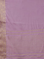 Purple Pure Viscose Chinon Zari Woven Solid Saree with Unstitched Blouse - Hiral Fashion | Grocsy