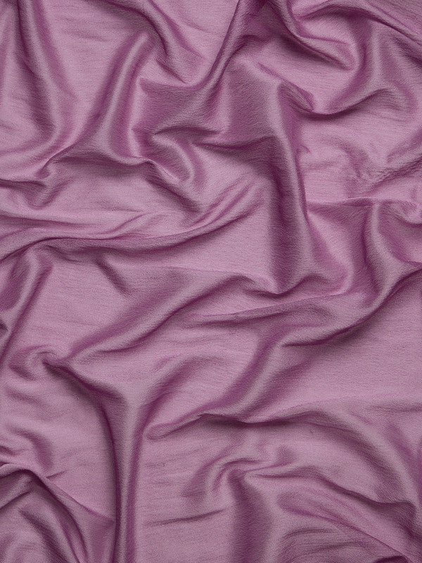 Purple Pure Viscose Chinon Zari Woven Solid Saree with Unstitched Blouse - Hiral Fashion | Grocsy