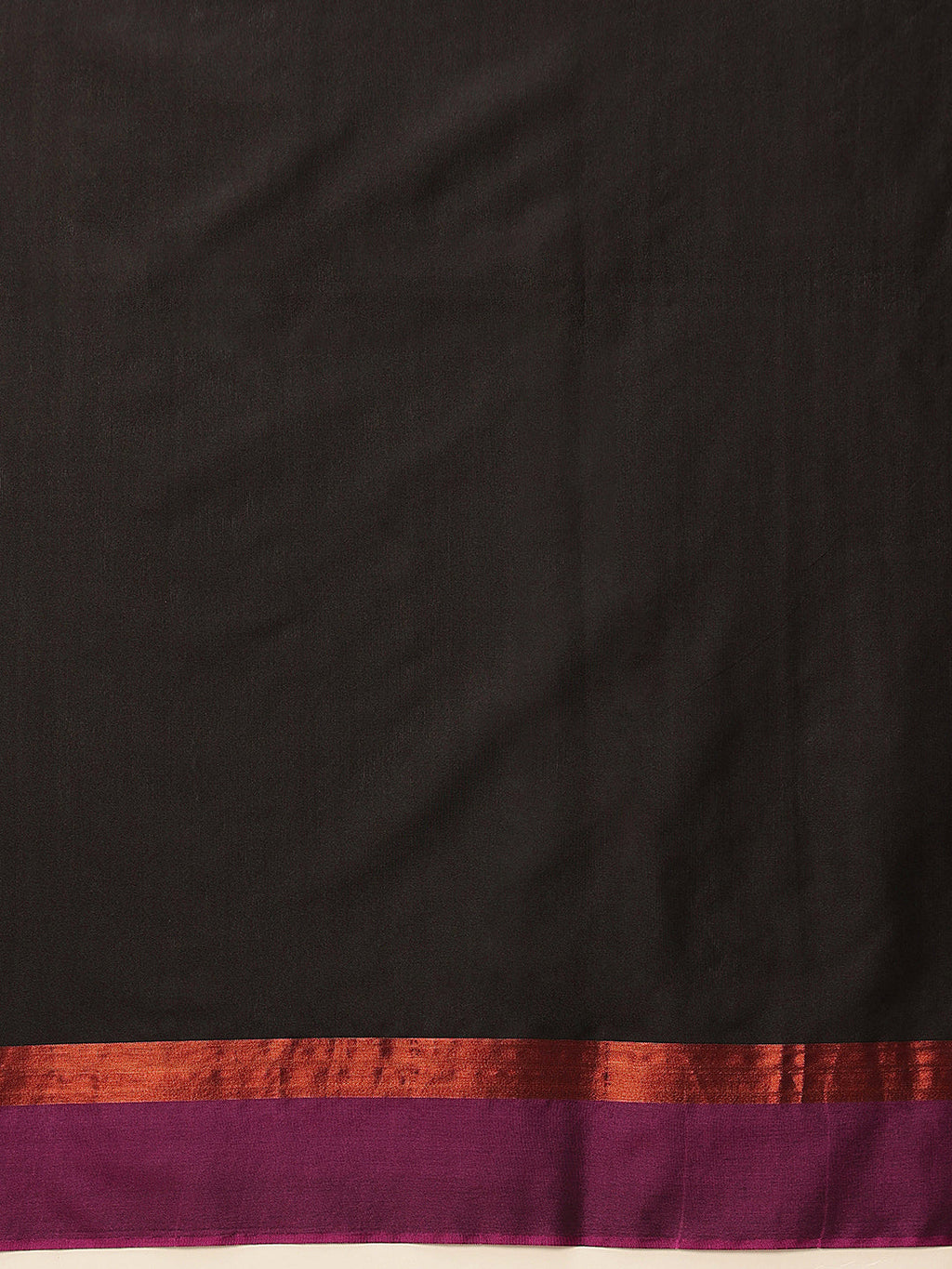 Hiral Fashion Black Banarasi Art Silk Solid Saree | Grocsy
