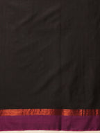 Hiral Fashion Black Banarasi Art Silk Solid Saree | Grocsy