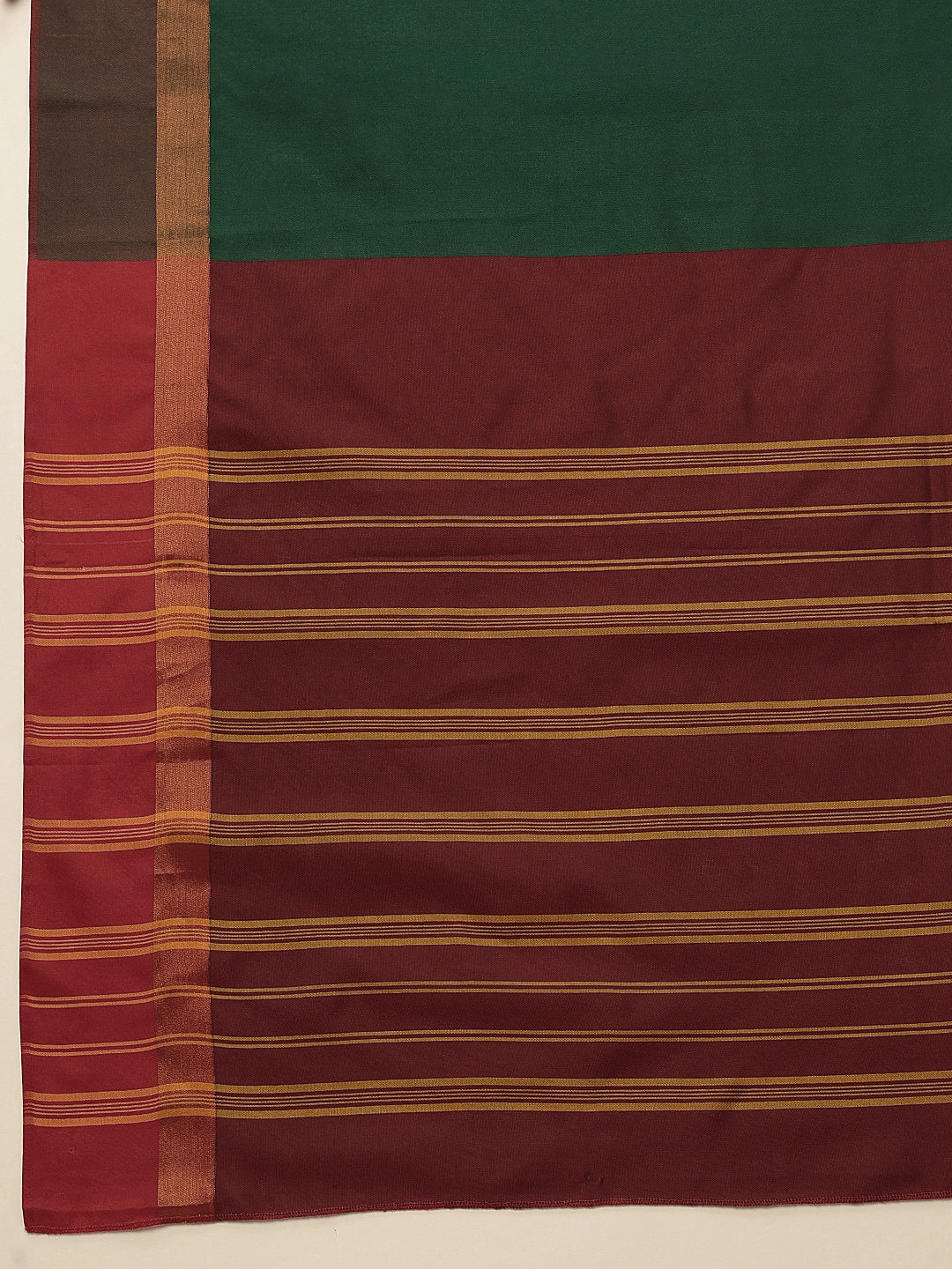 Hiral Fashion Green Banarasi Art Silk Solid Saree | Grocsy